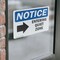 Signmission Entering Quiet Zone (Right Arrow) Sign With Symbol, 7 in W x Rectangle, Vinyl Decal OS-2PACK-NS-D-57-L-12094 - alternate 3